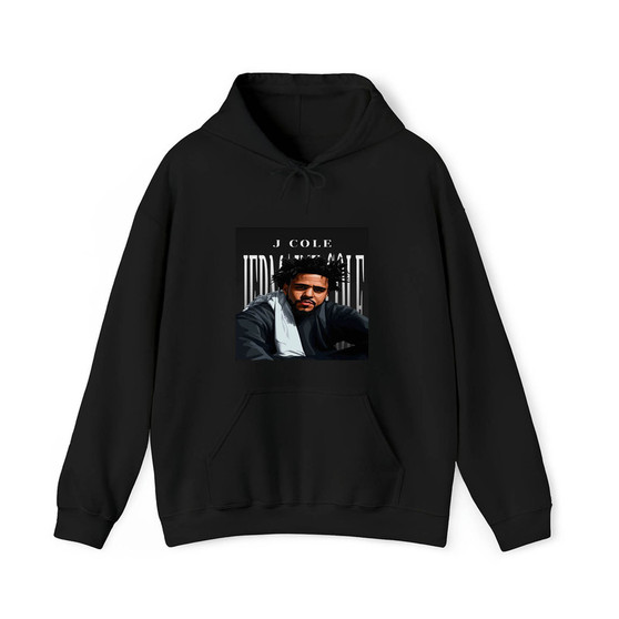 J Cole Hip Hop Cotton Polyester Unisex Heavy Blend Hooded Sweatshirt