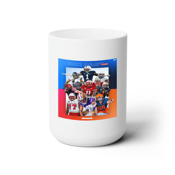 Chicago Bears NFL 2022 White Ceramic Mug 15oz With BPA Free