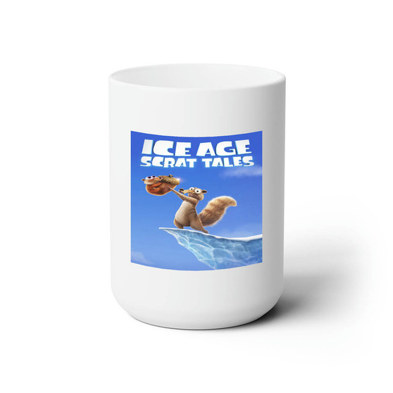 Ice Age Scrat Tales White Ceramic Mug 15oz With BPA Free