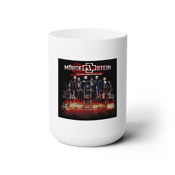 Rammstein Concert White Ceramic Mug 15oz With BPA Free