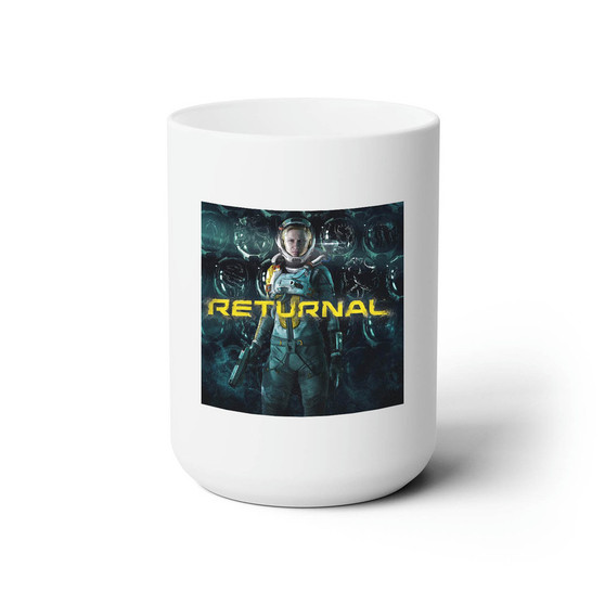 Returnal White Ceramic Mug 15oz With BPA Free