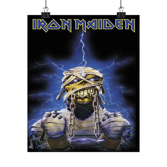 Iron Maiden Eddie Art Satin Silky Poster for Home Decor