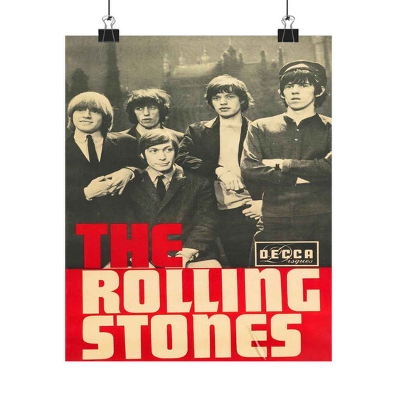 The Rolling Stones Vintage Art Satin Silky Poster for Home Decor