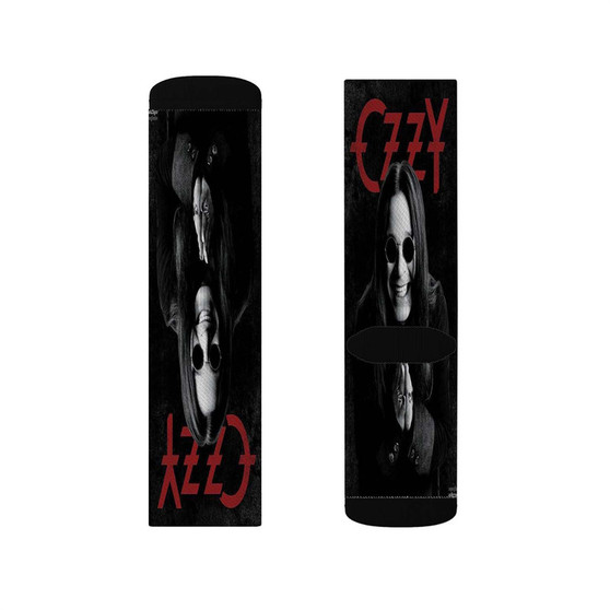 Ozzy Ozbourne Black Sabbath Polyester Sublimation Socks White