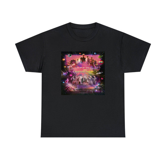 Coldplay BTS My Universe Classic Fit Unisex Heavy Cotton Tee T-Shirts