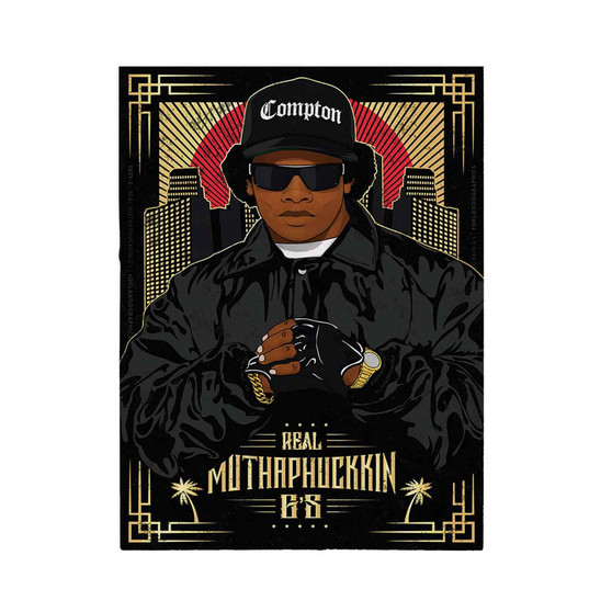 Eazy E Real Muthaphuckkin Polyester Bedroom Velveteen Plush Blanket