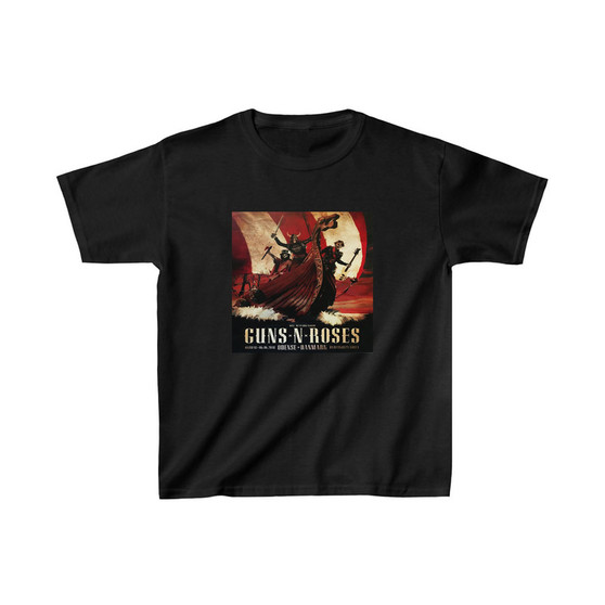 Guns N Roses Denmark Kids T-Shirt Unisex Clothing Heavy Cotton Tee