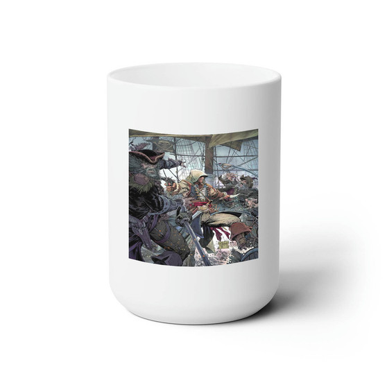 Assassins Creed Todd Mcfarlane White Ceramic Mug 15oz Sublimation With BPA Free