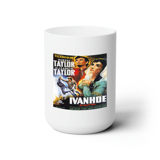 Ivanhoe 2 White Ceramic Mug 15oz Sublimation With BPA Free