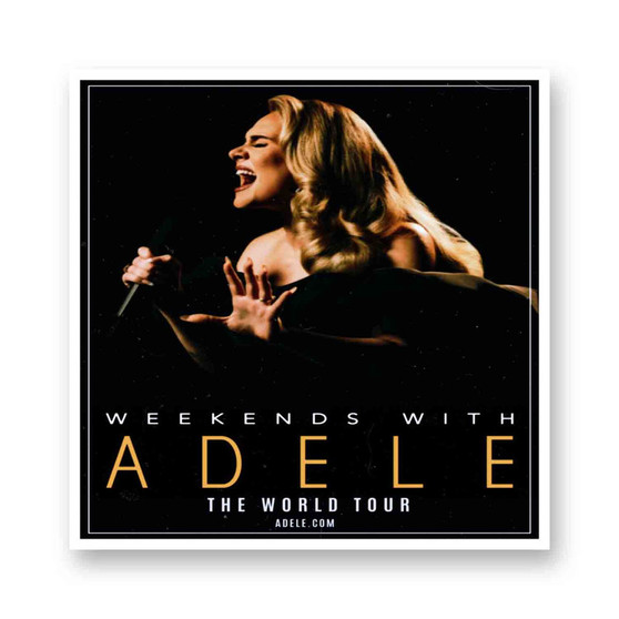 Adele 2023 World Tour White Transparent Vinyl Glossy Kiss-Cut Stickers