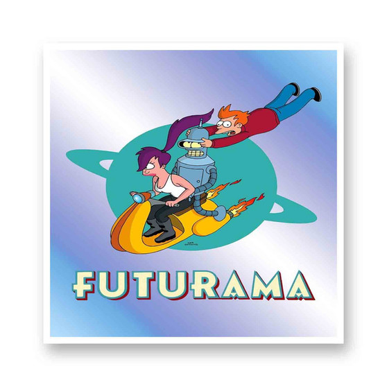 Futurama 2022 White Transparent Vinyl Glossy Kiss-Cut Stickers