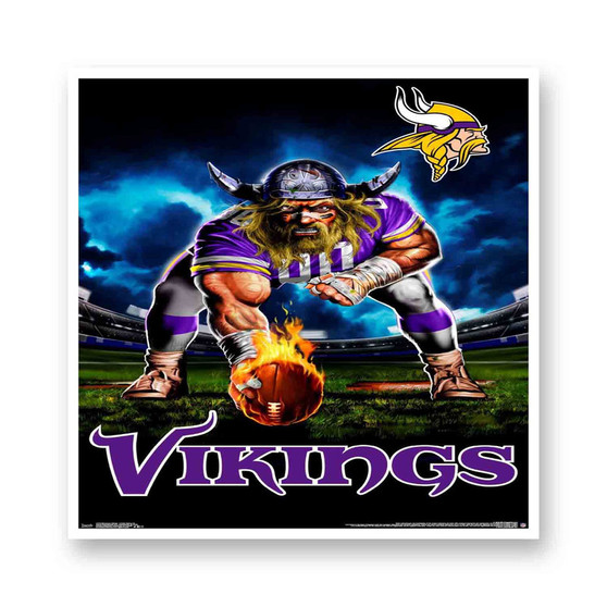 Minnesota Vikings NFL 2022 White Transparent Vinyl Glossy Kiss-Cut Stickers