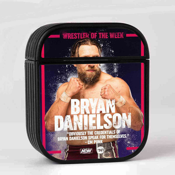 Bryan Danielson AEW Case for AirPods Sublimation Slim Hard Plastic Glossy
