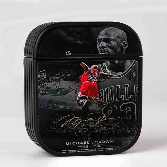 Michael Jordan Signed Case for AirPods Sublimation Slim Hard Plastic Glossy