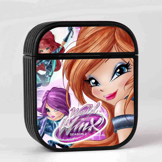 World of Winx Case for AirPods Sublimation Slim Hard Plastic Glossy