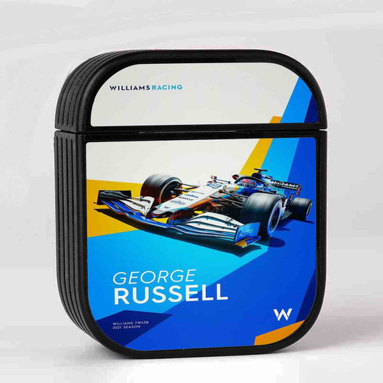 George Russell F1 Art Case for AirPods Sublimation Slim Hard Plastic Glossy