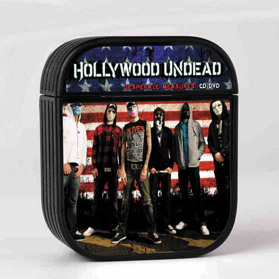 Hollywood Undead Desperate Measures Case for AirPods Sublimation Slim Hard Plastic Glossy