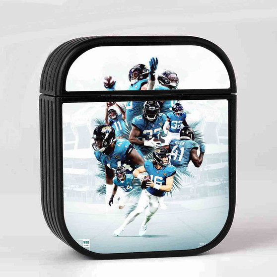 Jacksonville Jaguars NFL 2022 Case for AirPods Sublimation Slim Hard Plastic Glossy