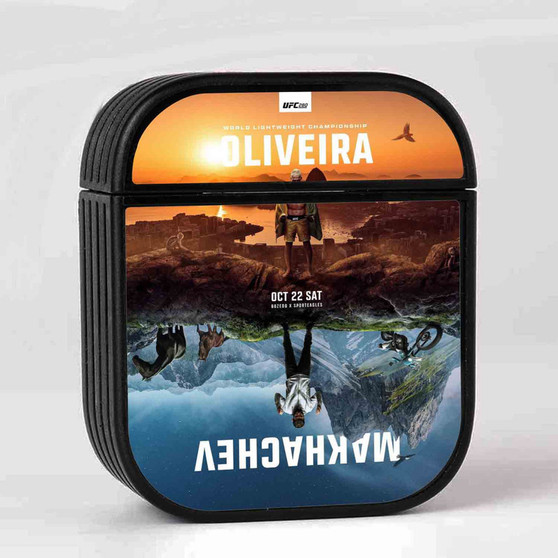 Oliveira VS Makhachev Case for AirPods Sublimation Slim Hard Plastic Glossy