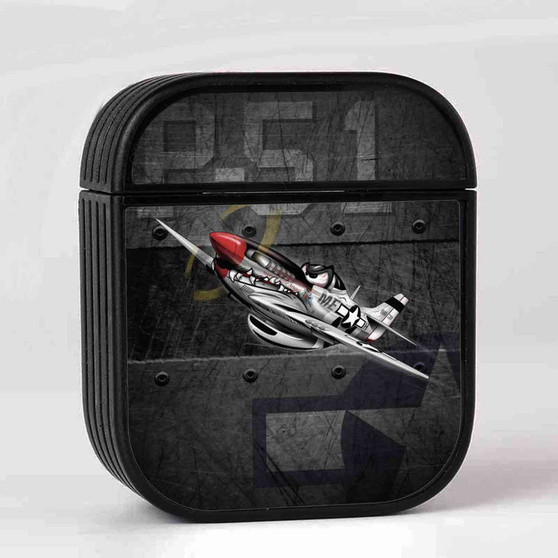 P51 Mustang Case for AirPods Sublimation Slim Hard Plastic Glossy