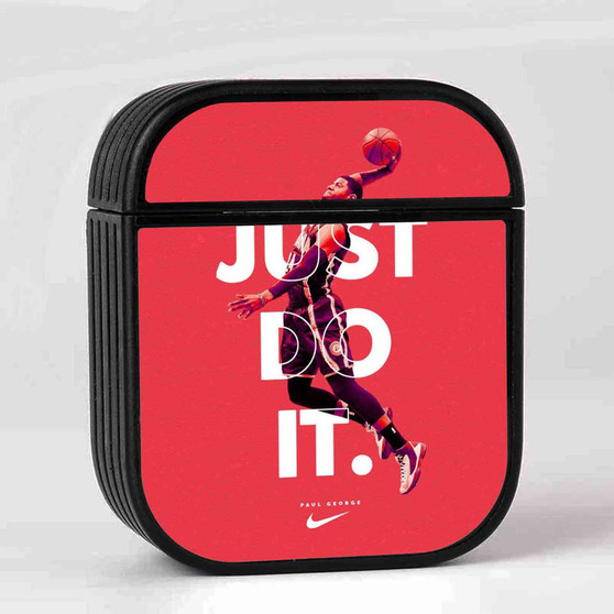 Paul George Just Do It Case for AirPods Sublimation Slim Hard Plastic Glossy