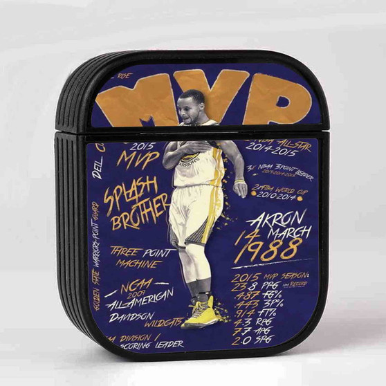 Stephen Curry MVP Case for AirPods Sublimation Hard Plastic Glossy