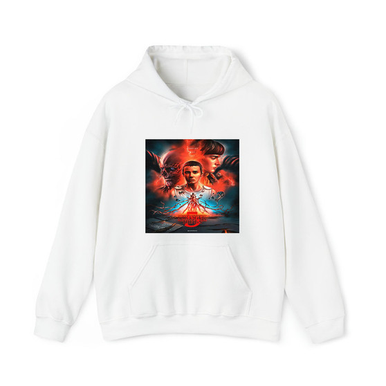 Stranger Things 5 Series Cotton Polyester Unisex Heavy Blend Hooded Sweatshirt Hoodie