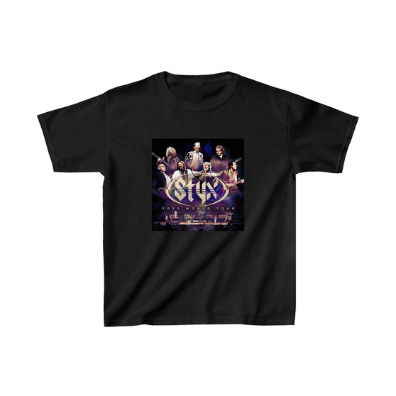 Styx 2023 World Tour Kids T-Shirt Unisex Clothing Heavy Cotton Tee