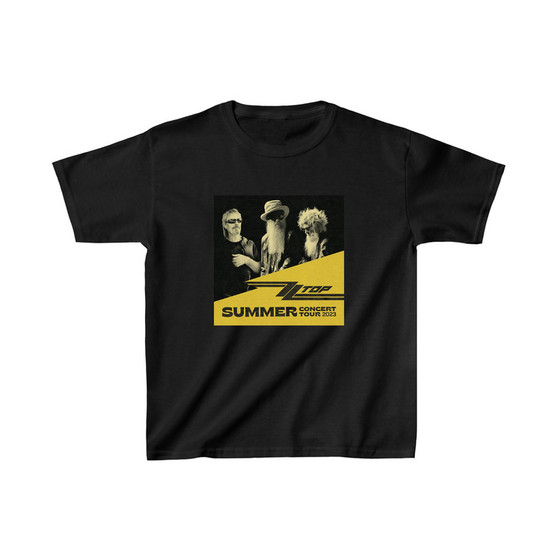 ZZ Top 2023 Tour Kids T-Shirt Unisex Clothing Heavy Cotton Tee