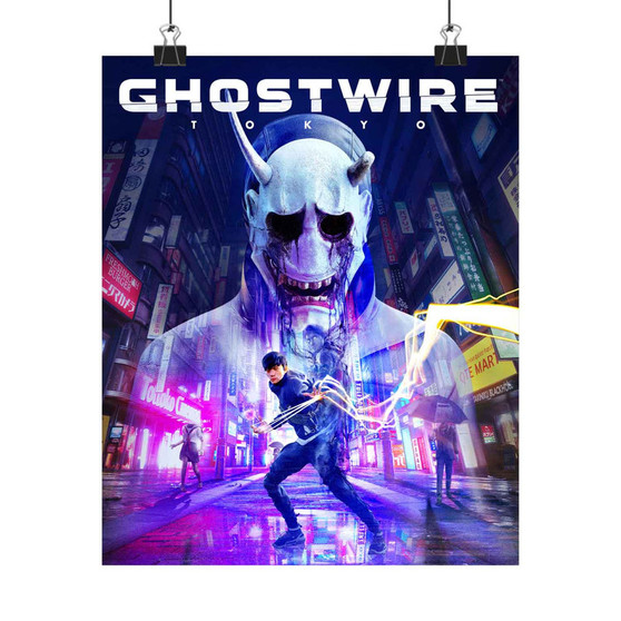 Ghostwire Tokyo Art Print Satin Silky Poster for Home Decor