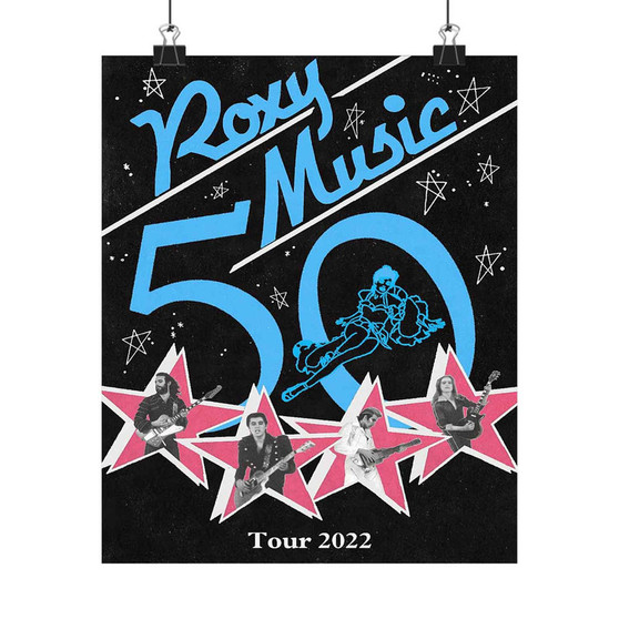 Roxy Music Tour Art Print Satin Silky Poster for Home Decor