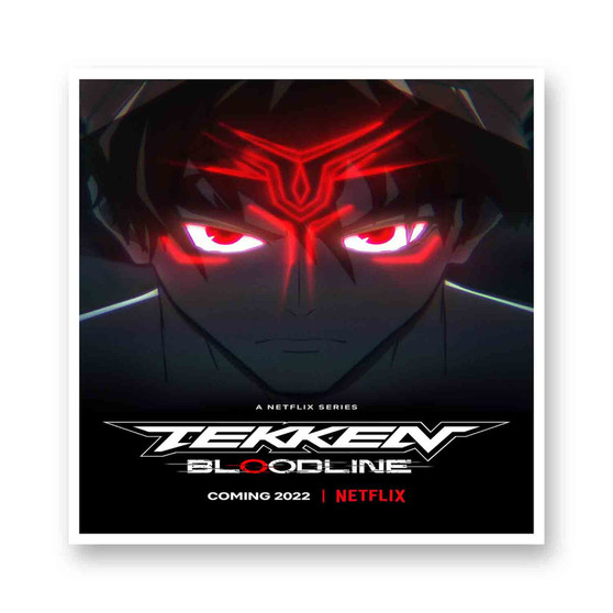 Tekken Bloodline White Transparent Vinyl Glossy Kiss-Cut Stickers