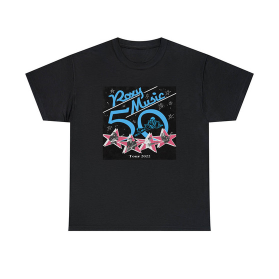 Roxy Music Tour Classic Fit Unisex Heavy Cotton Tee T-Shirts Crewneck
