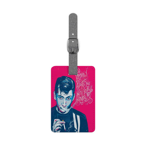 Alex Turner Quotes Saffiano Polyester Rectangle White Luggage Tag