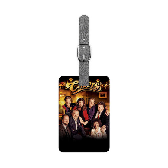 Cheers Movie Saffiano Polyester Rectangle White Luggage Tag