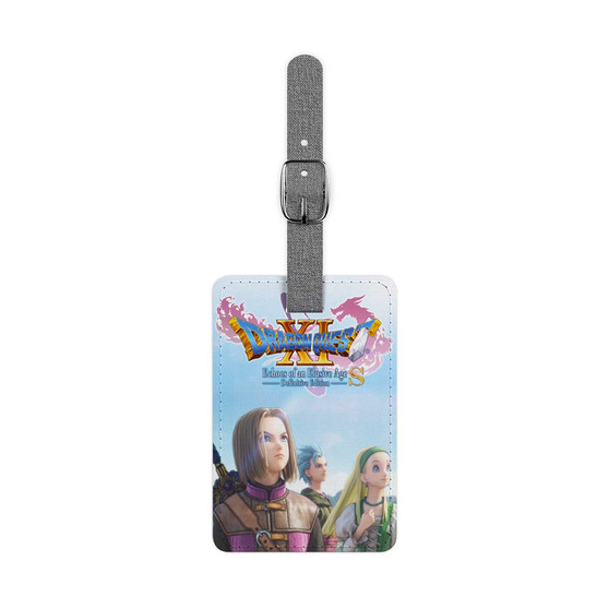 DRAGON QUEST XI S Echoes of an Elusive Age Saffiano Polyester Rectangle White Luggage Tag