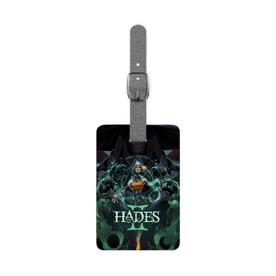 Hades 2 Saffiano Polyester Rectangle White Luggage Tag