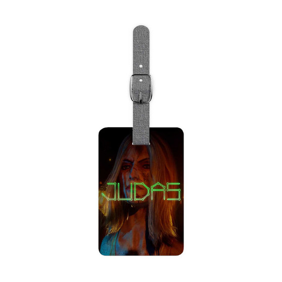 Judas Games Saffiano Polyester Rectangle White Luggage Tag