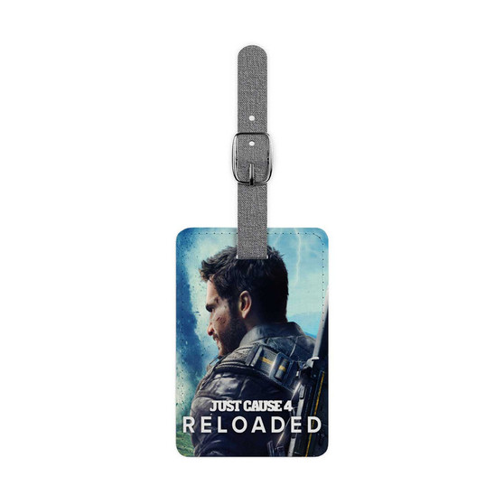 Just Cause 4 Reloaded Saffiano Polyester Rectangle White Luggage Tag