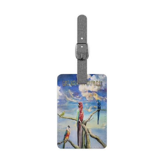 Alex G God Save the Animals Saffiano Polyester Rectangle White Luggage Tag