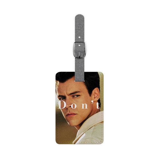 Harry Styles Dont Worry Darling Saffiano Polyester Rectangle White Luggage Tag