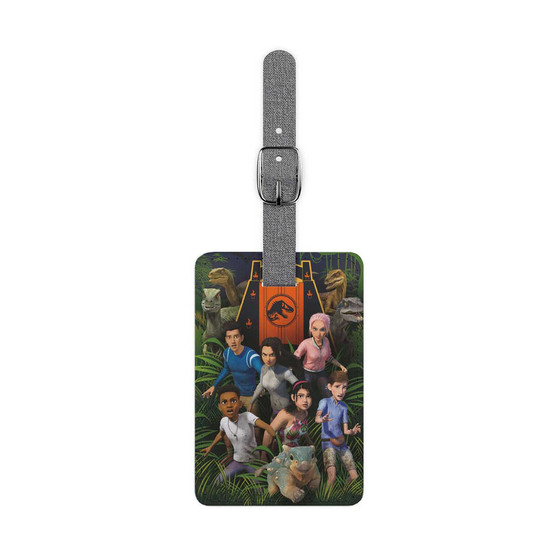 Jurassic World Camp Cretaceous Saffiano Polyester Rectangle White Luggage Tag