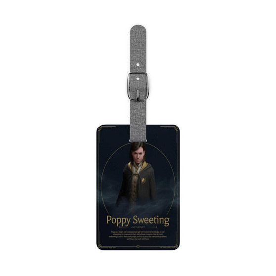 Poppy Sweeting Hogwarts Legacy Saffiano Polyester Rectangle White Luggage Tag