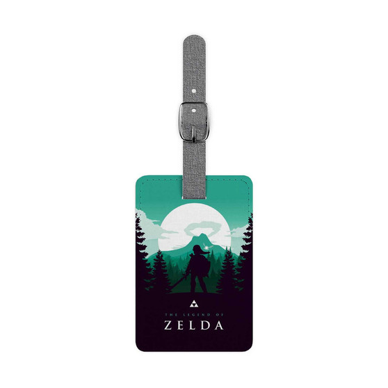 The Legend Of Zelda Art Saffiano Polyester Rectangle White Luggage Tag