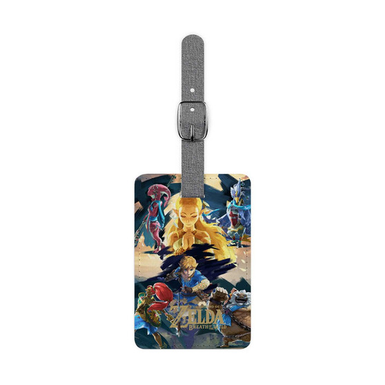 The Legend Of Zelda Breath Of The Wild Saffiano Polyester Rectangle White Luggage Tag