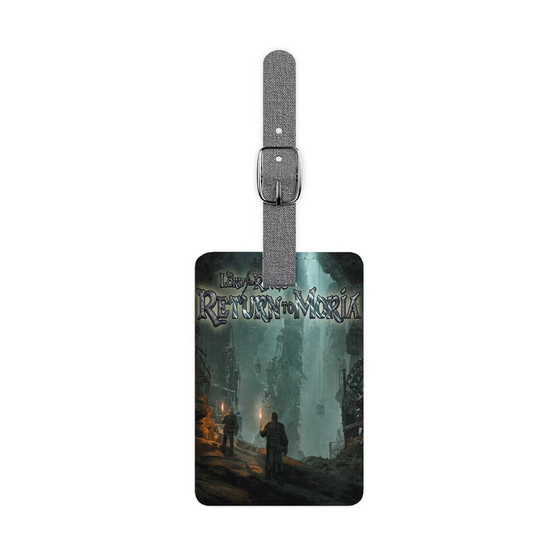 The Lord of The Rings Return to Moria Saffiano Polyester Rectangle White Luggage Tag