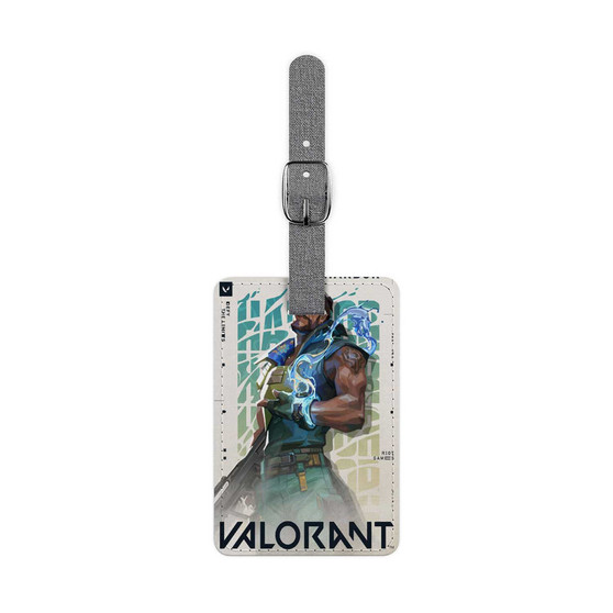 VALORANT Saffiano Polyester Rectangle White Luggage Tag