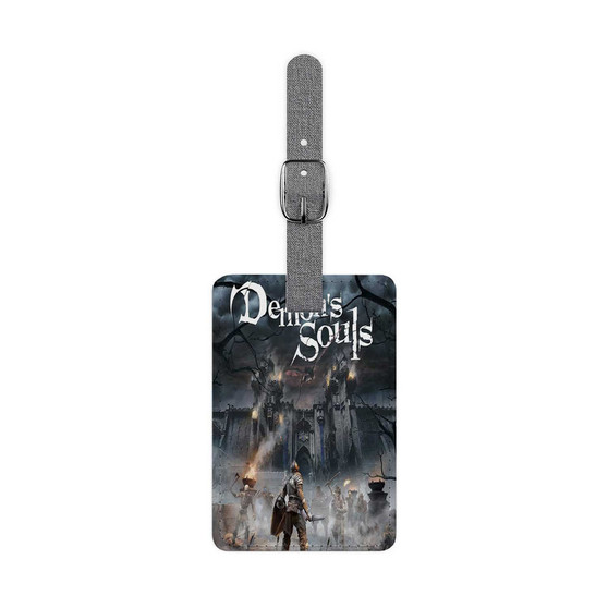 Demon s Souls Saffiano Polyester Rectangle White Luggage Tag