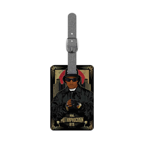 Eazy E Real Muthaphuckkin Saffiano Polyester Rectangle White Luggage Tag