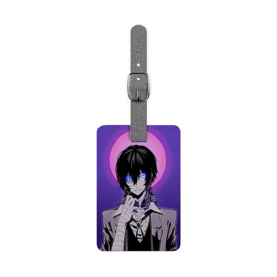 Osamu Dazai Bungou Stray Dogs Saffiano Polyester Rectangle White Luggage Tag